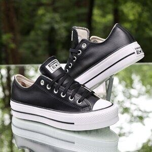 Converse Chuck Taylor All Star Lift Platform Black Leather